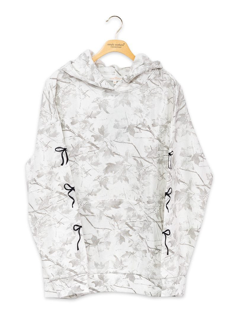 SS Camo Bow Pullover Hoodie