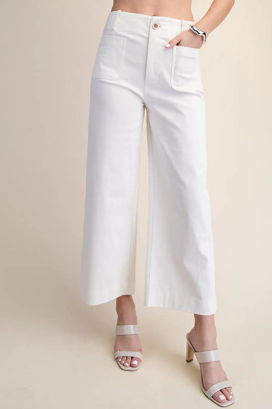 Colette Cropped Wide-Leg Pants