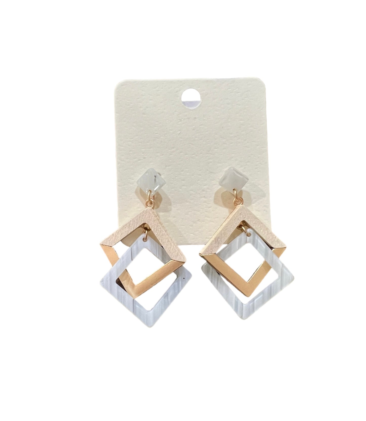 Triangle layers earrings