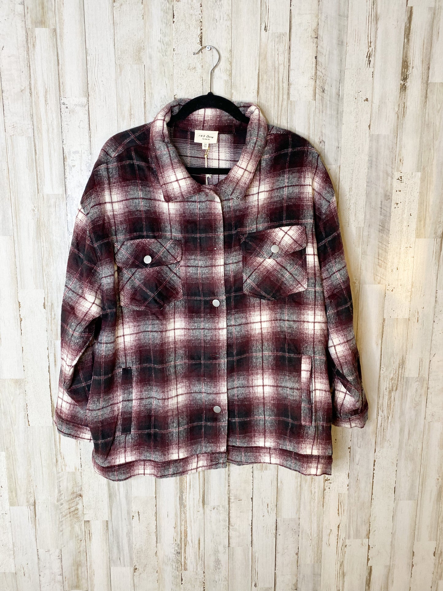 Santa Baby Plaid Shacket